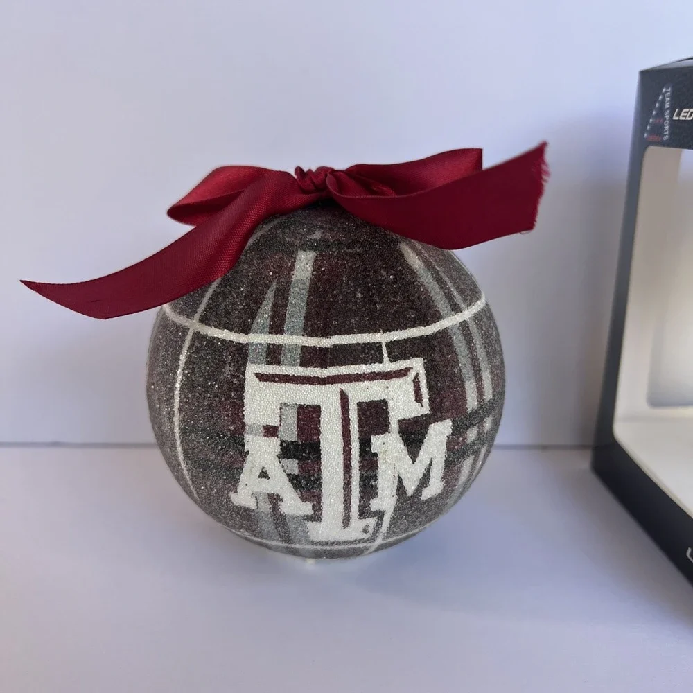 Texas A&M Aggies LED Light Up Christmas Ornament 4